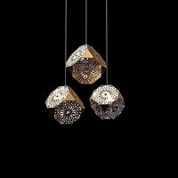 luster decorated with it geometric decoration