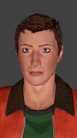 Man Low-poly 3D model Ready for games Alex