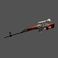 SVD sniper rifle
