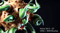Zbrush - Horns Vol 2 - 25 VDM and IMM Brushes