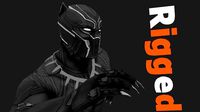 Black Panter Civil War Marvel Rigged