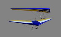 Hang Glider Low-poly 3D model