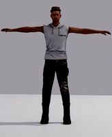garena free fire adam 3d model