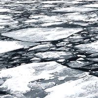 ice on the rive