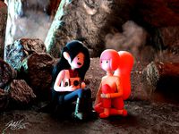 Princess Bubblegum and Marceline Obsidian CGI Scene