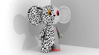 Cheburashka 3D model toy