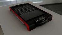 Black and red eletric grill