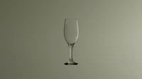 Empty champagne glass