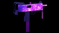 Mac10 Uzi Game Ready Gun