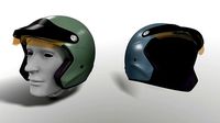Helmet Retro Motorcycle - F1