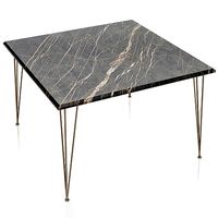 Gam Home FLAMINGO SQUARE COFFEE TABLE WITH COPPER LEGS 3d model
