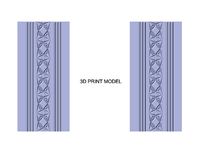 3d panel 002 decorative engraved and door