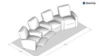 Salamander Designs Seating - Alex Style - Configuration 10