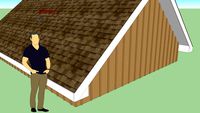 Truss Roof with 3D Cladding