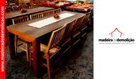 MESA DE MADEIRA - MESA RUSTICA - CANELA DIAMANTE 2,40M