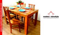 MESA DE MADEIRA - MESA RUSTICA - CANELA DIAMANTE 1,20M