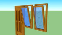 DAUN PINTU + KUSEN JENDEL
