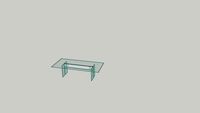 LLT glass table by FIAM Italia