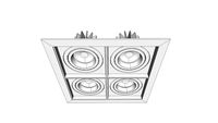 Spot de Embutir LED Quadra Quadruplo - 4x 8w / 24°