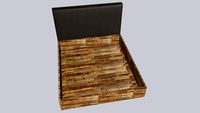 Crate and Barrel Flange King Bed