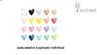 ADESIVO CORAÇÕES AQUARELA TETÉ