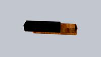 Rack Rack Cento I Preto e Marrom 160 cm