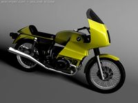 BMW R100 RS Touring 1978 3D Model