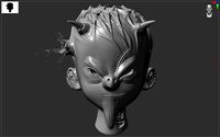 Surreal Zbrush Skull Human Hand Monster