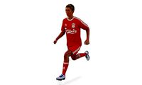 Soccer Player Liverpool Rigged 3D Model
