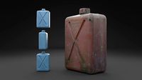 Scanned Old Jerrycan HIGH POLY