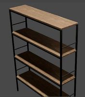 Four-layer industrial wind iron frame