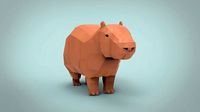 Low Poly Capybara