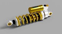 Motorcycle rear shock absorber