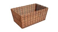 Wicker basket rectangular 02 light brown