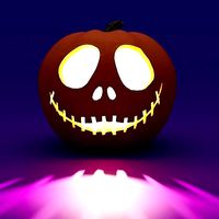 Halloween Pumpkin - Jack-o-lantern 3D model-Jack Skellington