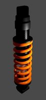 motorbike or car suspension shock