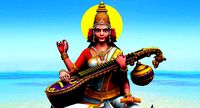god saraswati colour 3d model