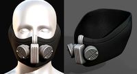 Gas mask respirator scifi futuristic PBR