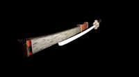 low poly katana