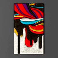 Sewing designer art - Dark Silence in Suburbia concept