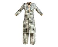 3 d Kurta Plazzo Model Indian Traditional 3D model