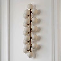 Arya 17-Light Satin Gold Sconce CWI Lighting