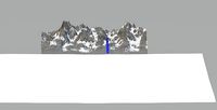 mountain with sea