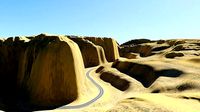 Circular road for the game landscape