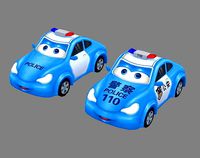 Cartoon toy police car