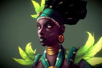 Voodoo Priestess - Low Poly Hand Painted