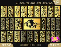 28 3D Decorative wall panels - screen SET 045