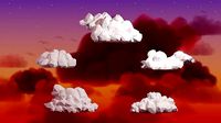 Low Poly Cumulus Clouds Pack 2