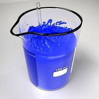 150 ml Glass Beaker with Liquid 2 and Rod