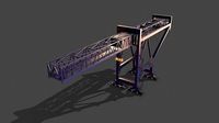 PBR Port Container Crane - Blue Dark